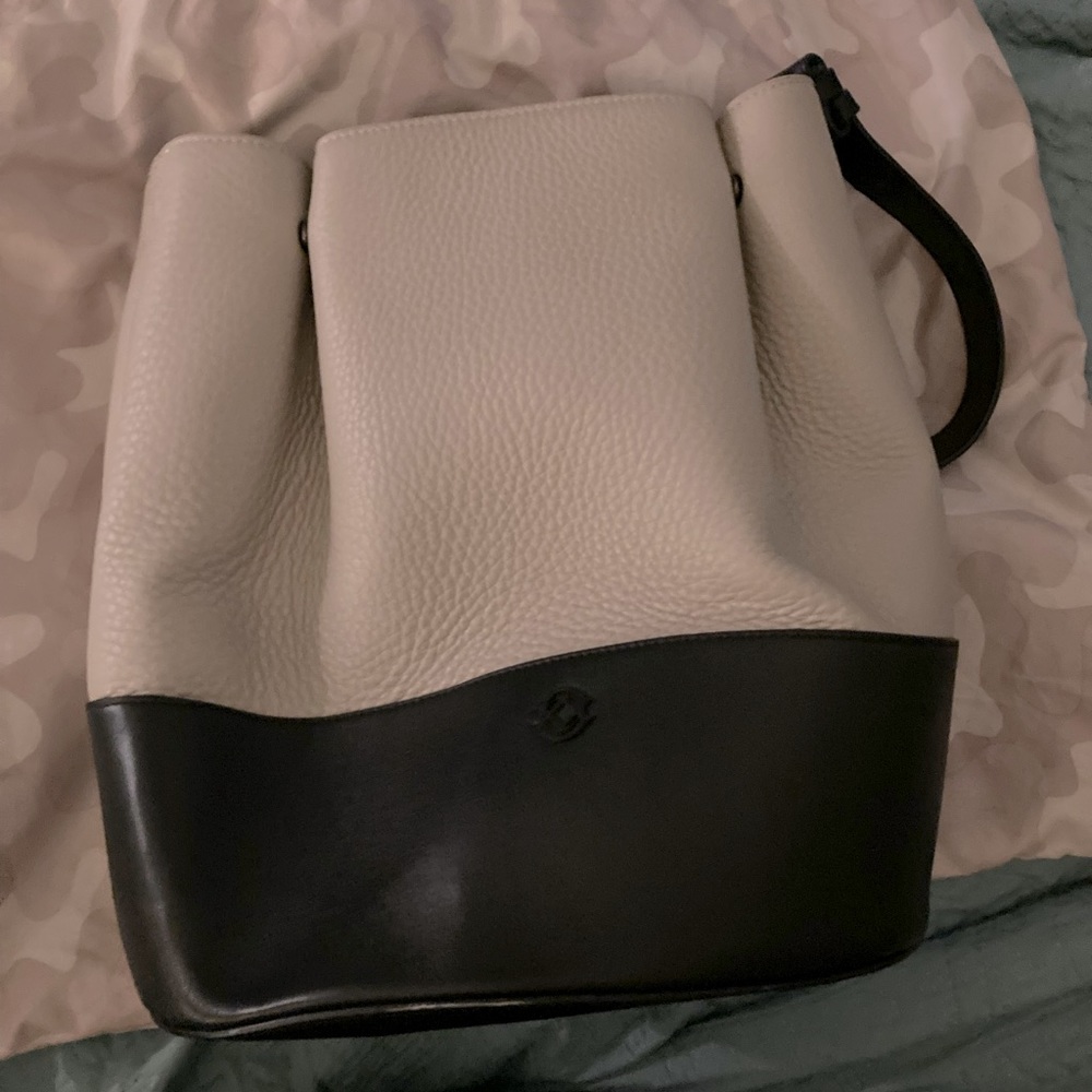 Dagne Dover Two-Tone Black and Cream Bag